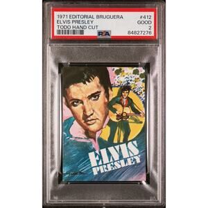 RARE 1971 Editorial Bruguera Elvis Presley PSA 2 TODO Hand Cut Undergraded, King